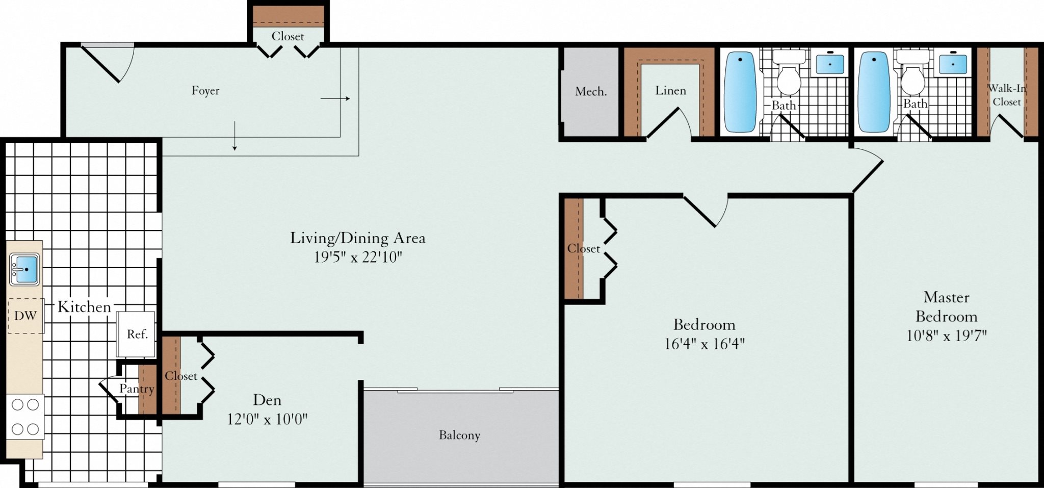 Floor Plans of Hickory Hill in Suitland, MD